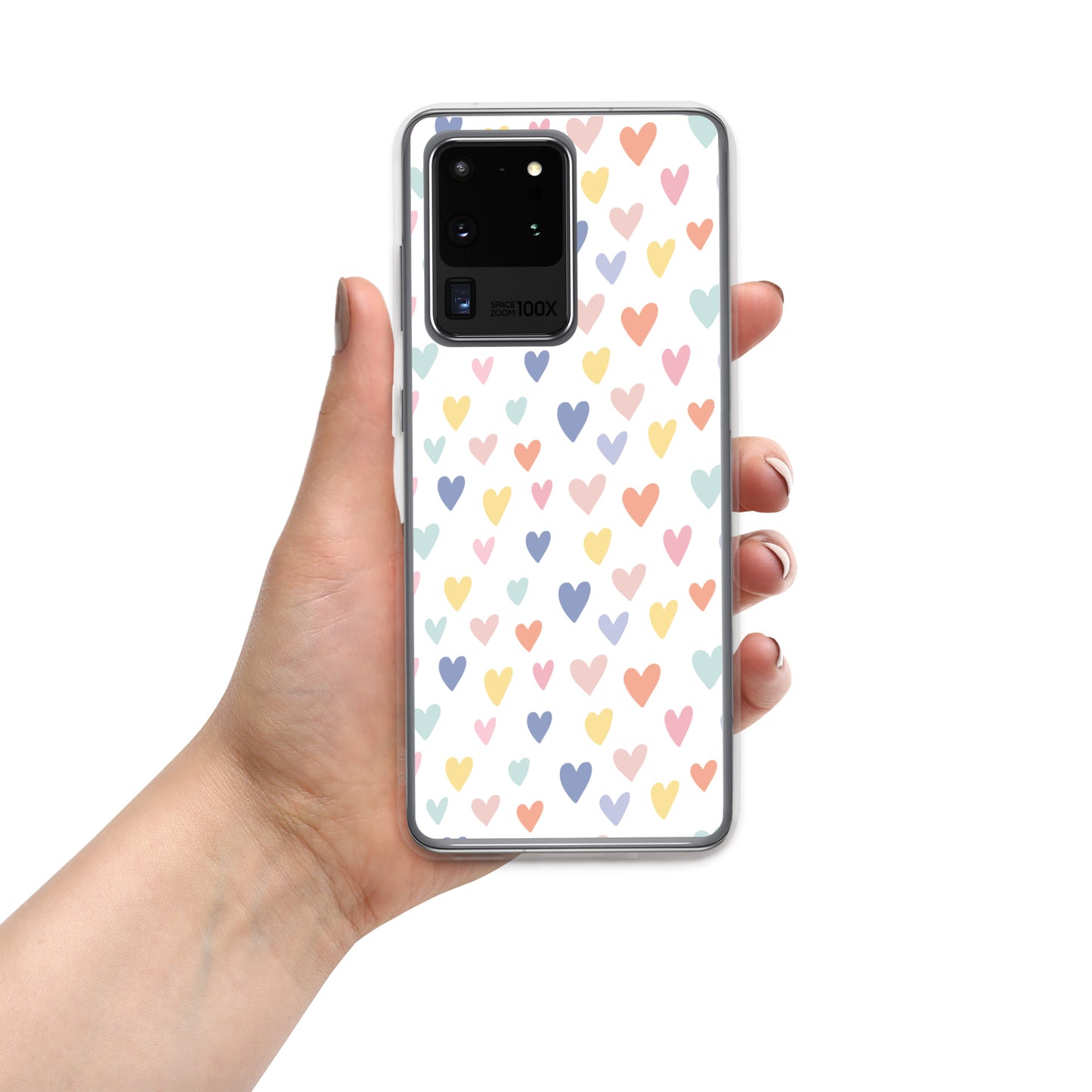 Carcasa para Samsung corazones de colores