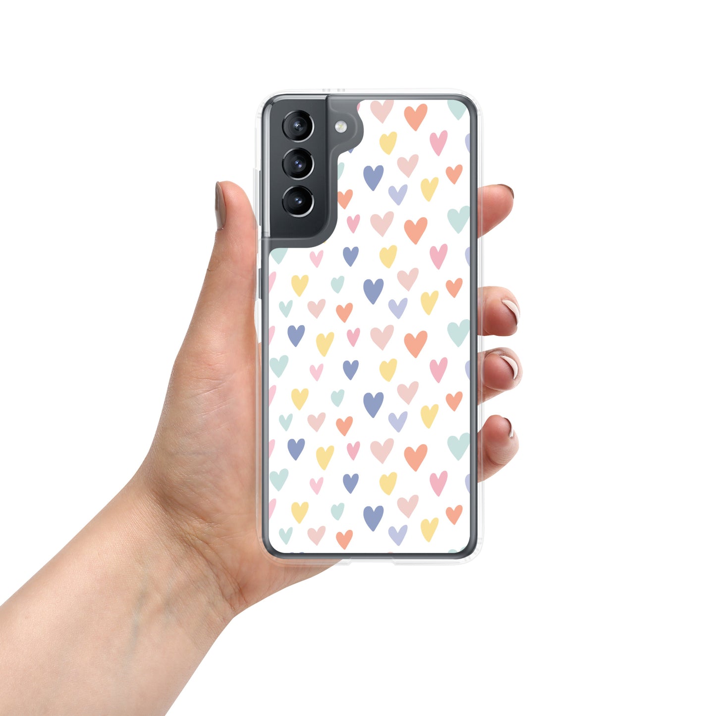 Carcasa para Samsung corazones de colores