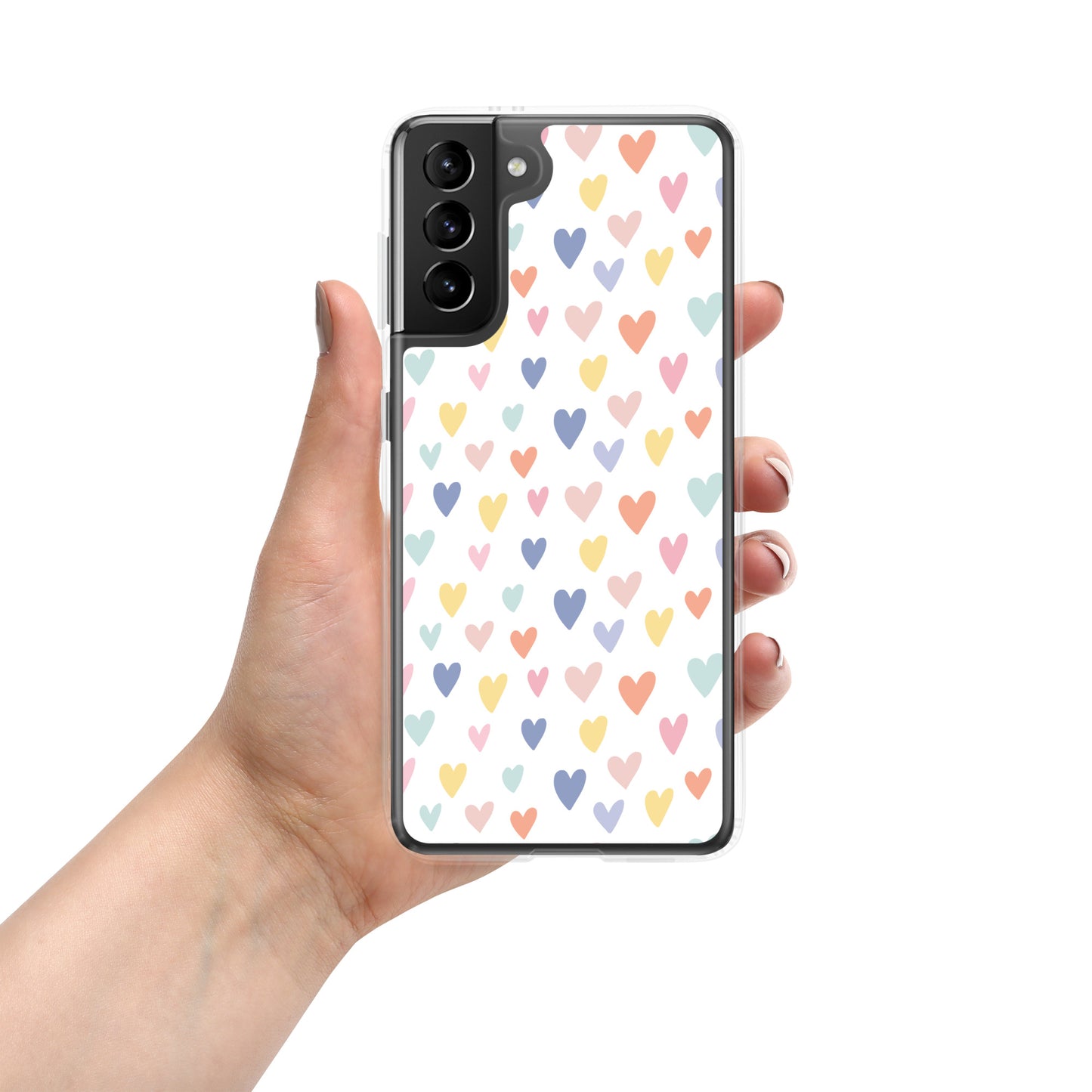 Carcasa para Samsung corazones de colores