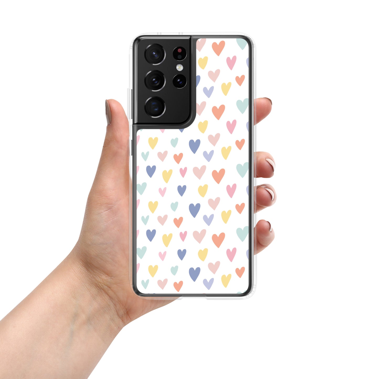 Carcasa para Samsung corazones de colores