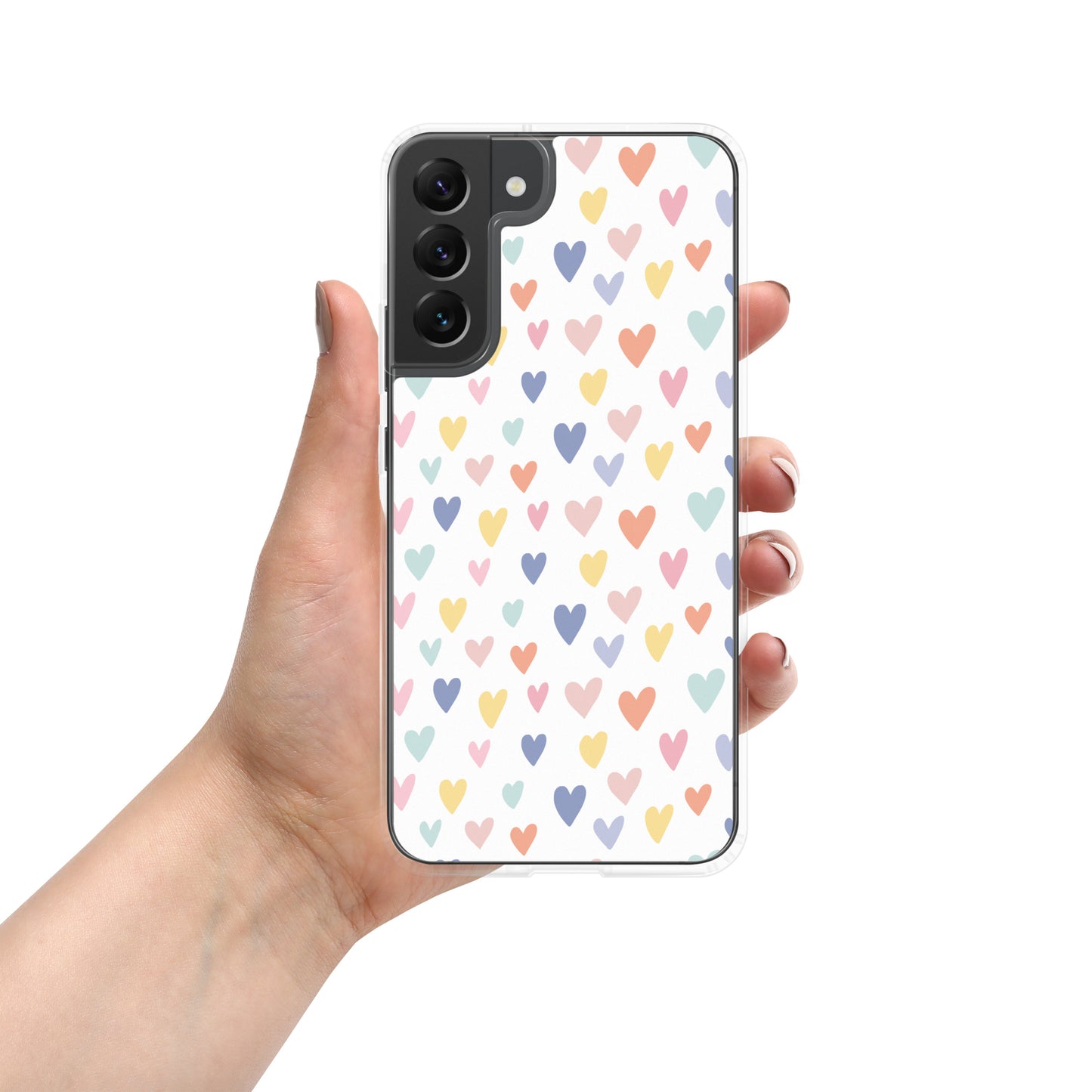 Carcasa para Samsung corazones de colores