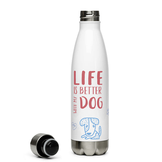 Botella de agua de acero inoxidable my dog