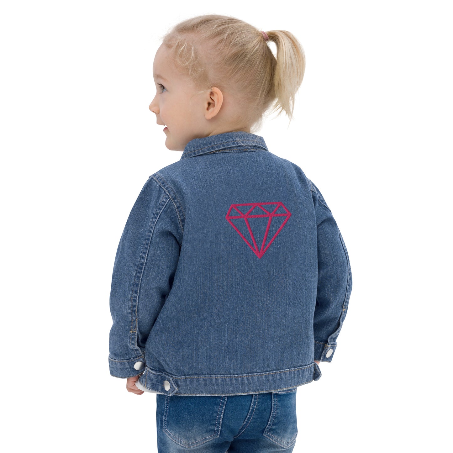 Chaqueta vaquera orgánica para niño y bebé diamante