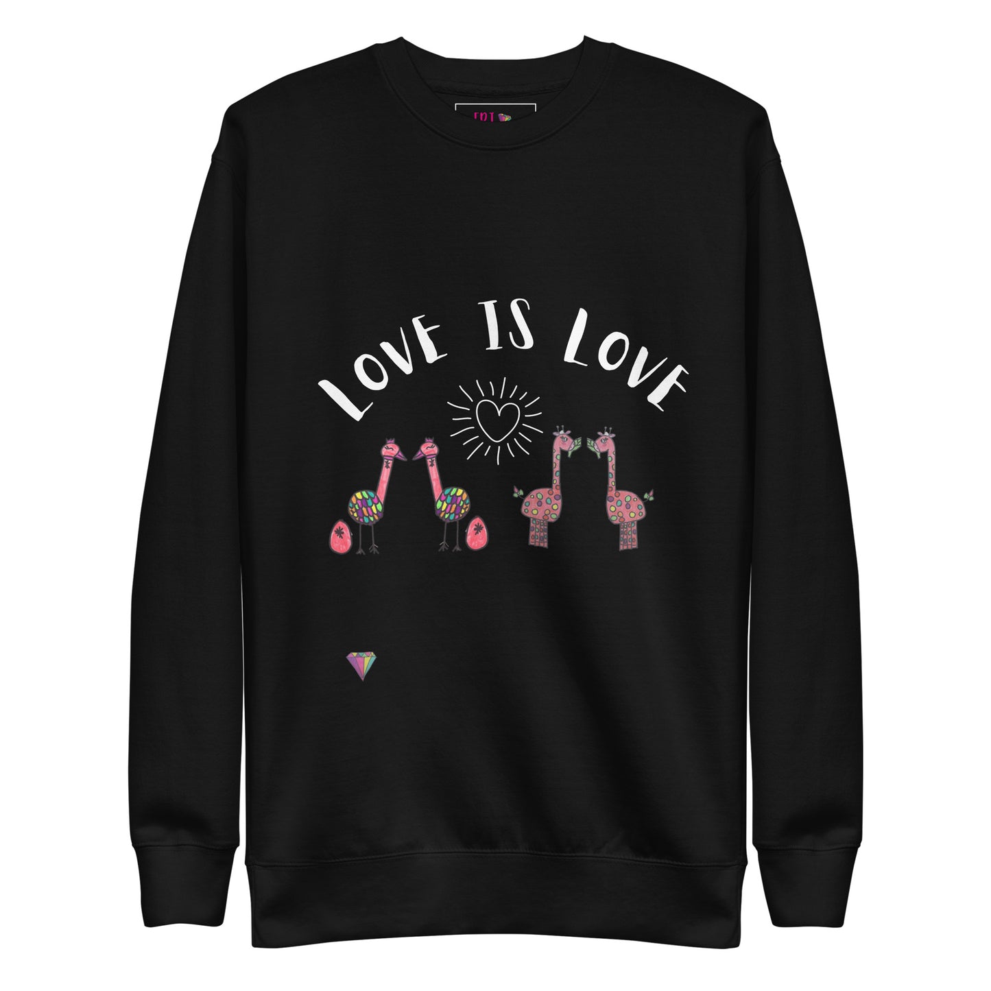 Sudadera gruesa unisex Love is Love