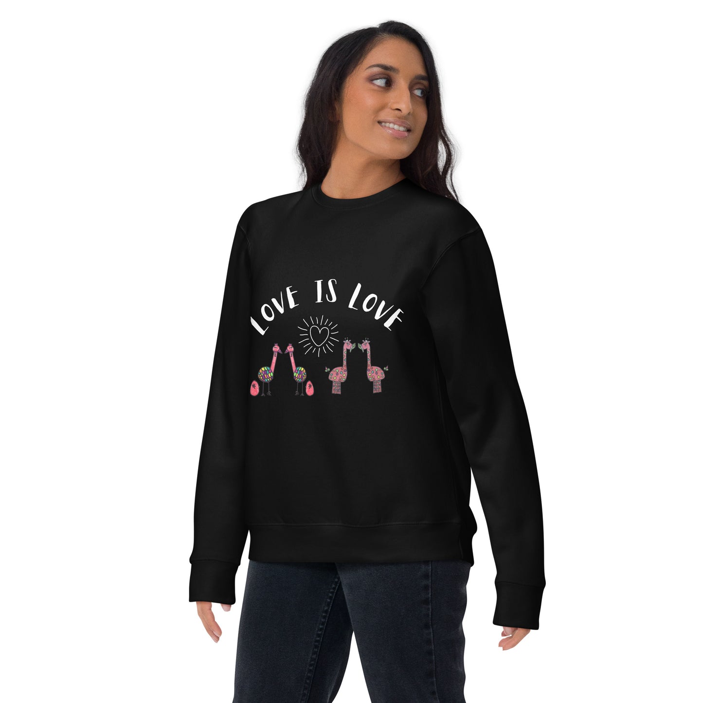 Sudadera gruesa unisex Love is Love