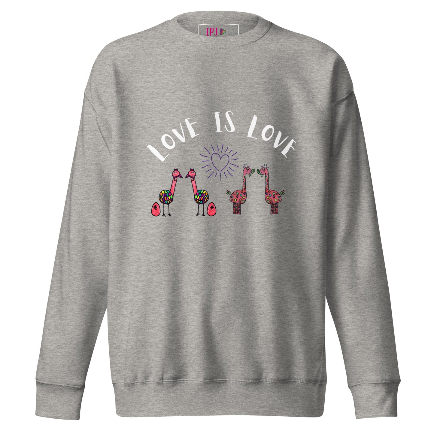 Sudadera gruesa unisex Love is Love