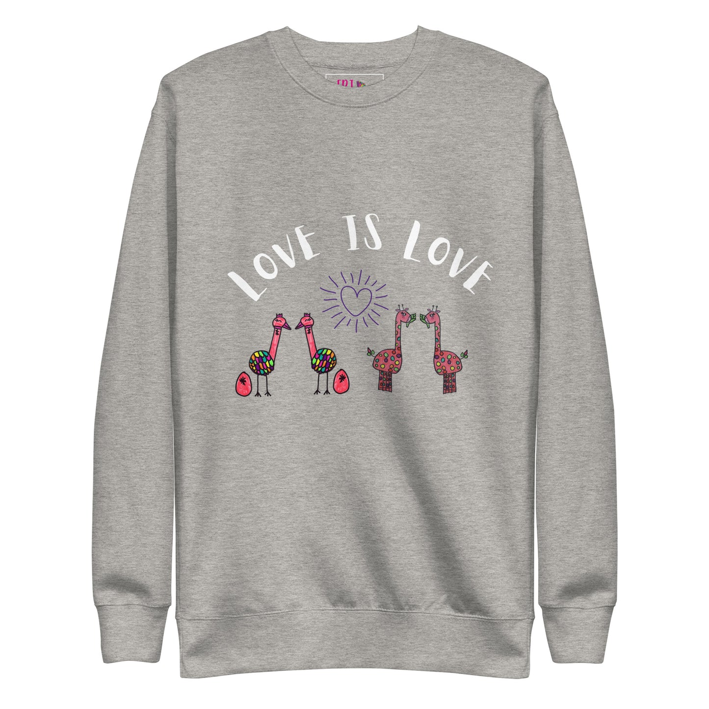 Sudadera gruesa unisex Love is Love