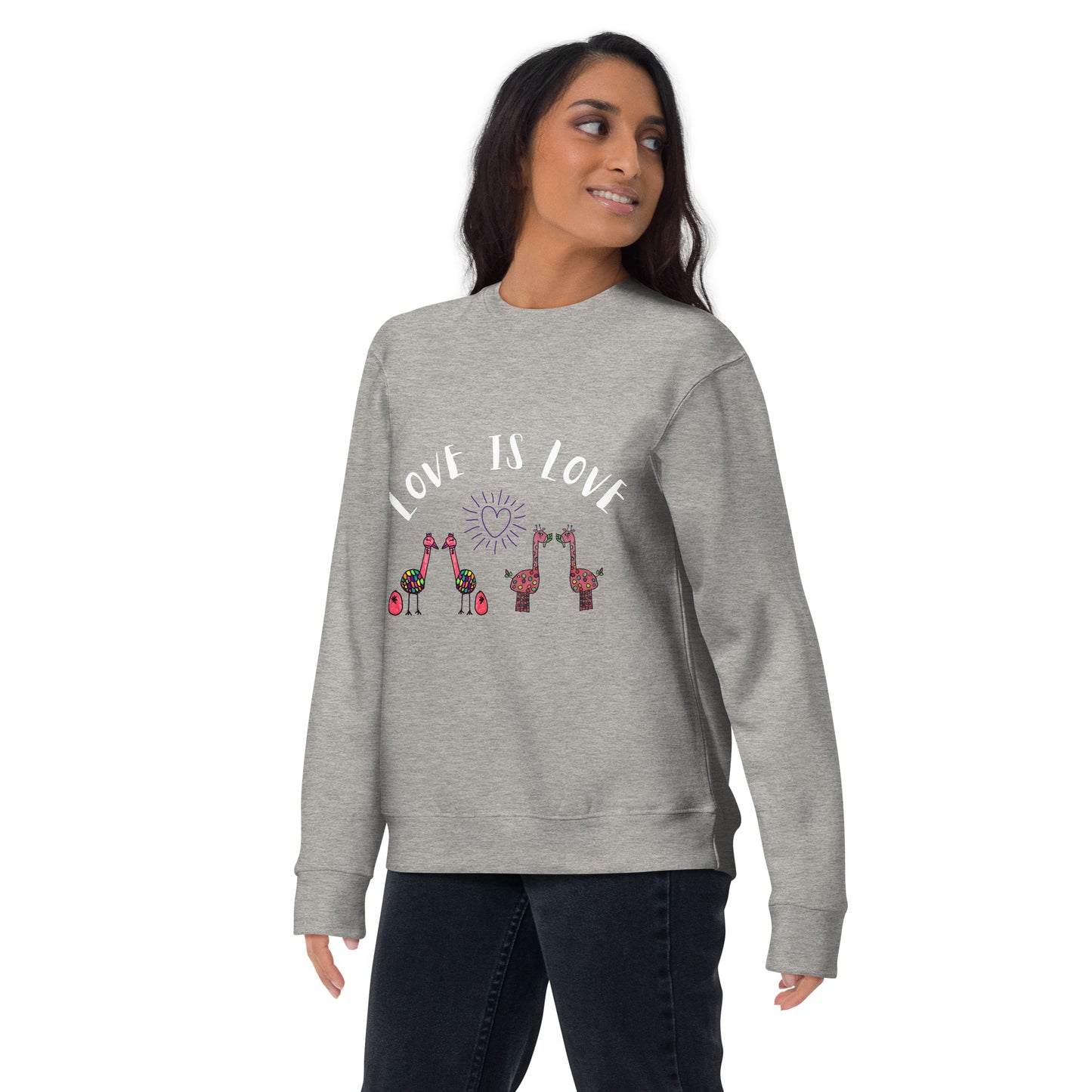 Sudadera gruesa unisex Love is Love